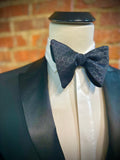 Oversized Black Hexagon - Knotted Handcrafted Bowties
