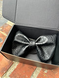 Black Gator - Knotted Handcrafted Bowties