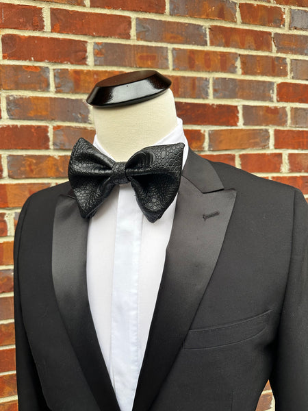 Black Gator - Knotted Handcrafted Bowties