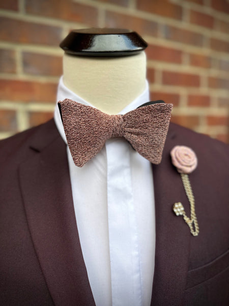 Rosé - Knotted Handcrafted Bowties