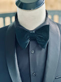 Oversized Black Snakeskin - Knotted Handcrafted Bowties