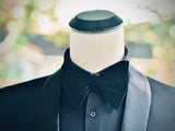 Oversized Black Snakeskin - Knotted Handcrafted Bowties