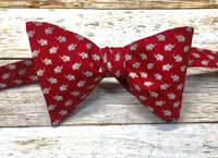 Small Grey Elephants - Knotted Handcrafted Bowties