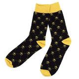 Black Fleur De Lis Socks - Knotted Handcrafted Bowties