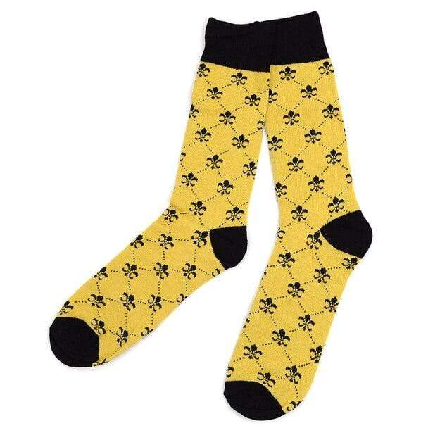 Gold Fleur De Lis Socks – Knotted Handcrafted Bowties
