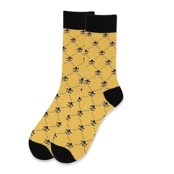 Gold Fleur De Lis Socks – Knotted Handcrafted Bowties
